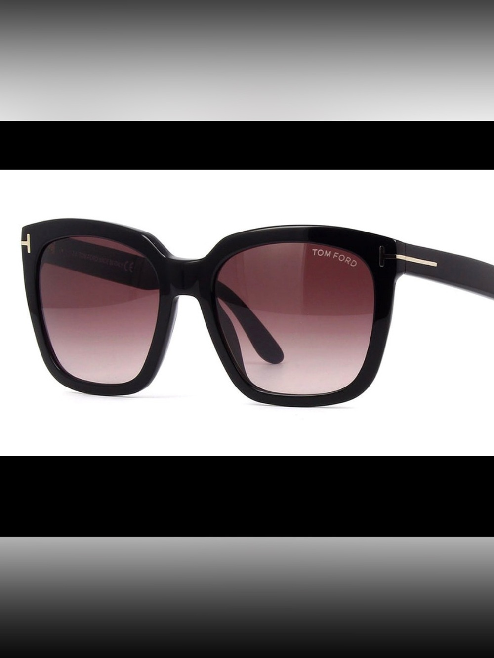 Tom Ford Amarra Black Frame Sunglasses